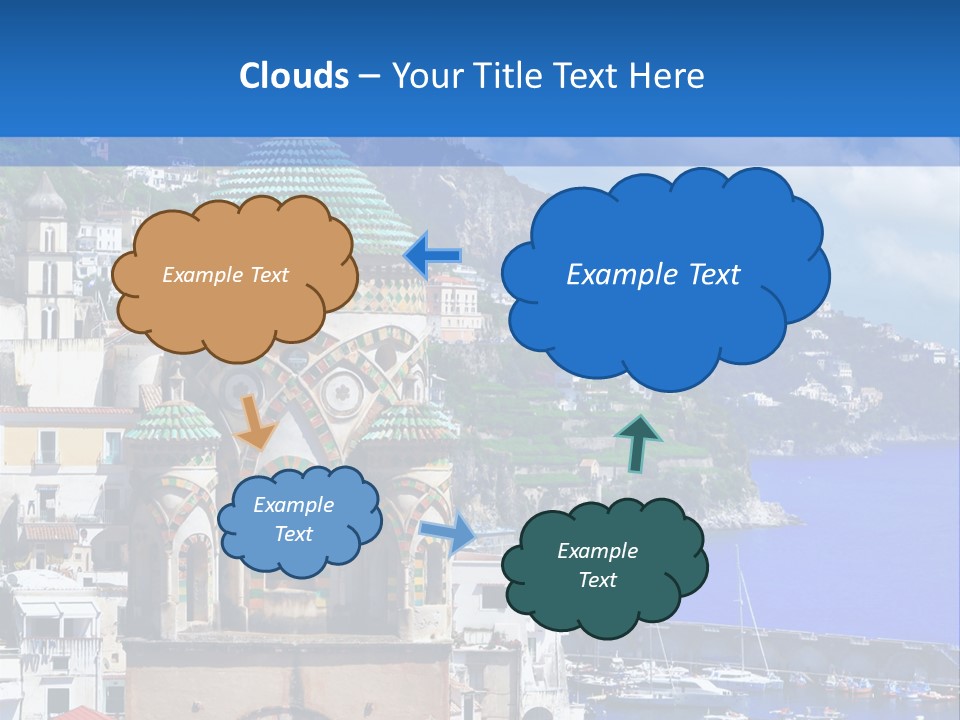 Romance Building Outdoor PowerPoint Template