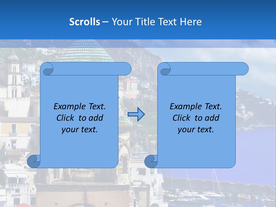 Romance Building Outdoor PowerPoint Template