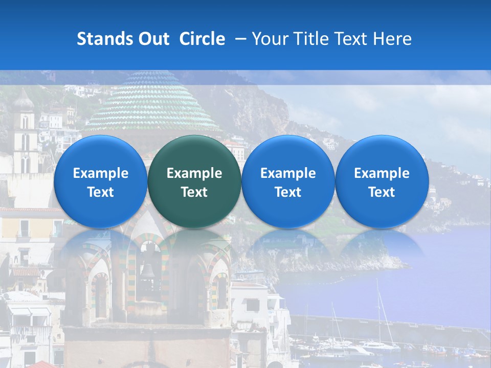 Romance Building Outdoor PowerPoint Template