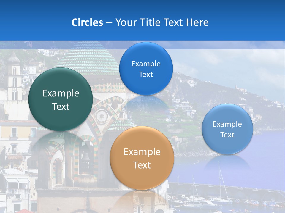 Romance Building Outdoor PowerPoint Template