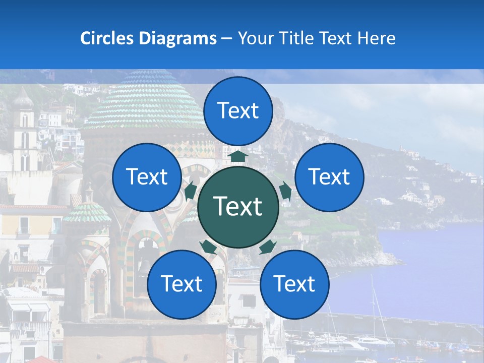 Romance Building Outdoor PowerPoint Template