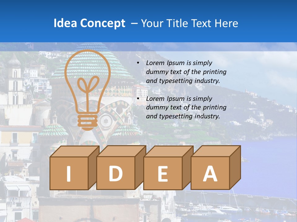 Romance Building Outdoor PowerPoint Template