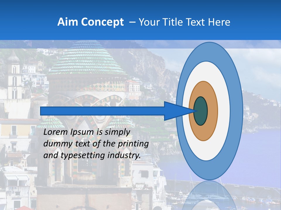 Romance Building Outdoor PowerPoint Template