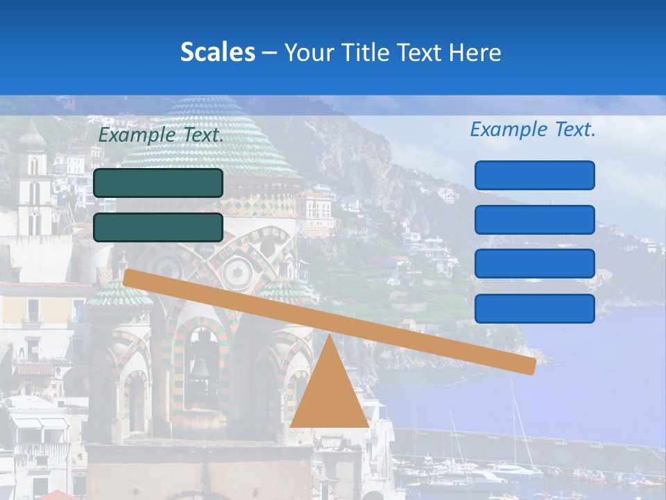 Romance Building Outdoor PowerPoint Template