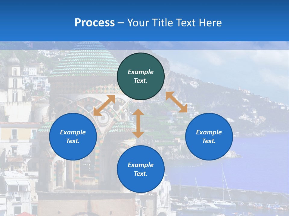 Romance Building Outdoor PowerPoint Template