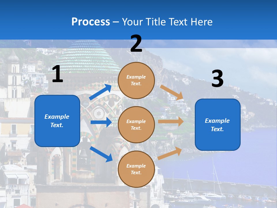 Romance Building Outdoor PowerPoint Template