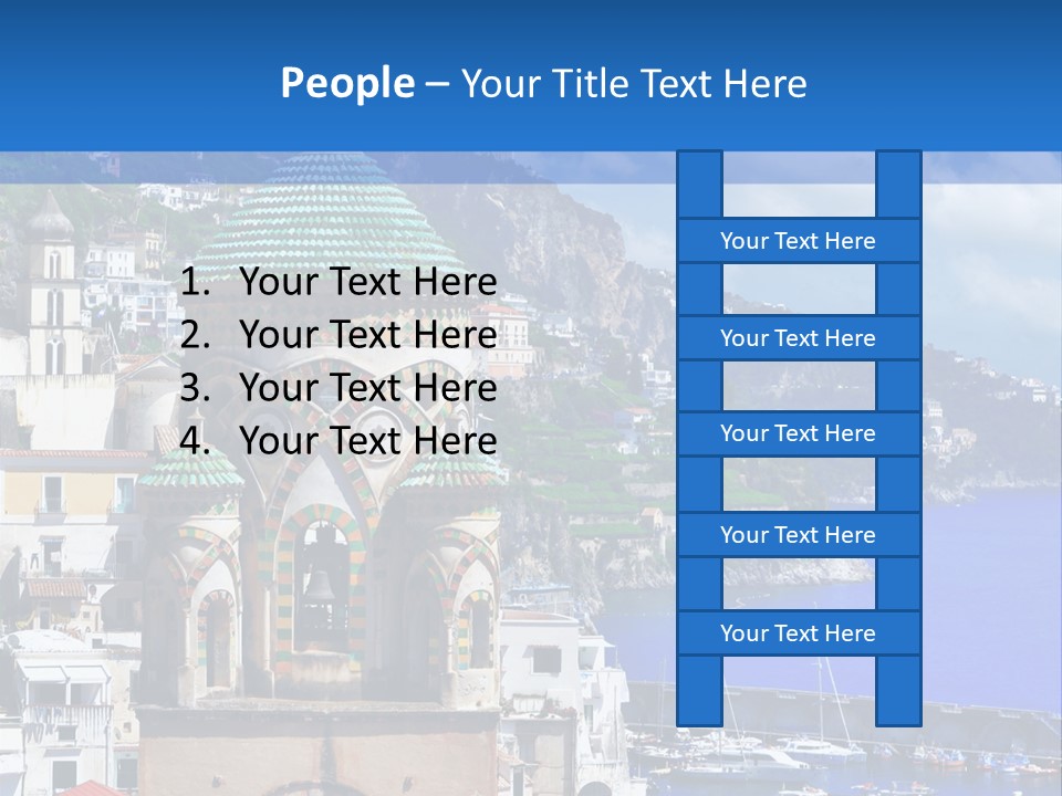 Romance Building Outdoor PowerPoint Template