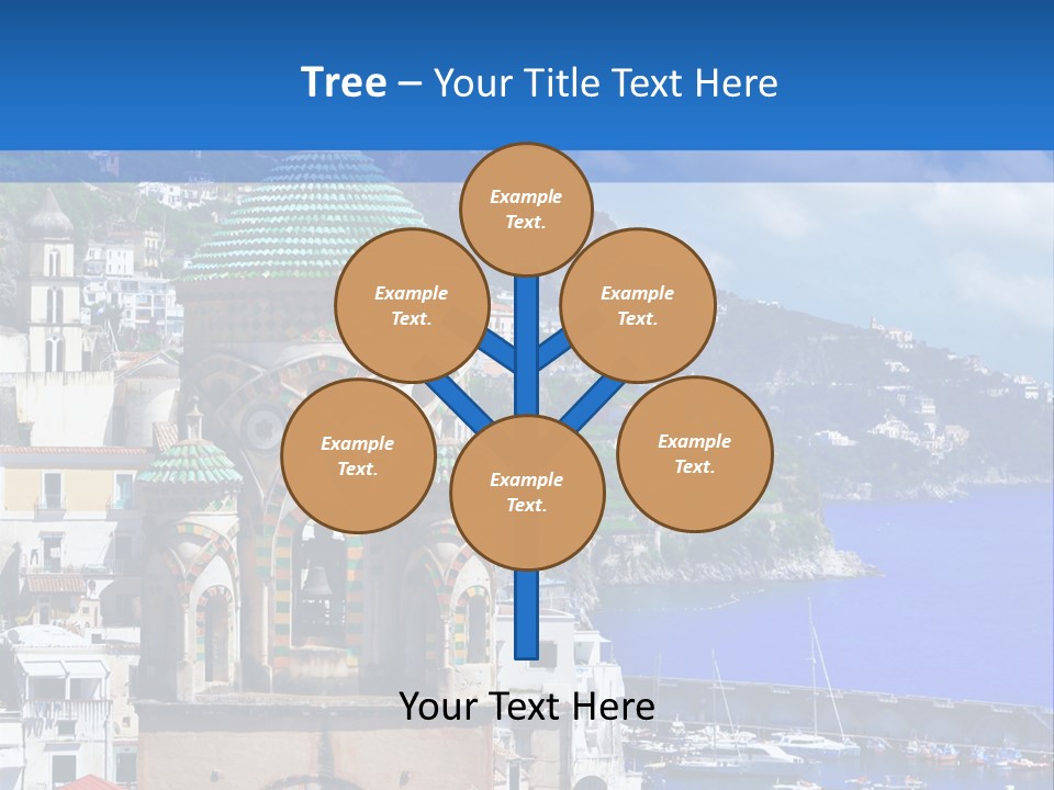 Romance Building Outdoor PowerPoint Template