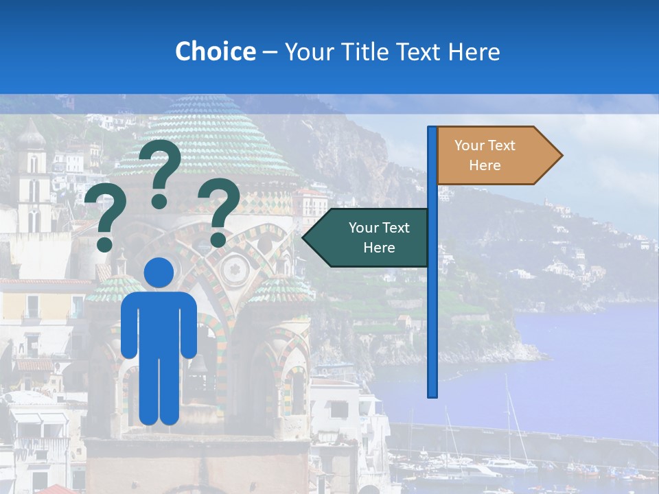 Romance Building Outdoor PowerPoint Template