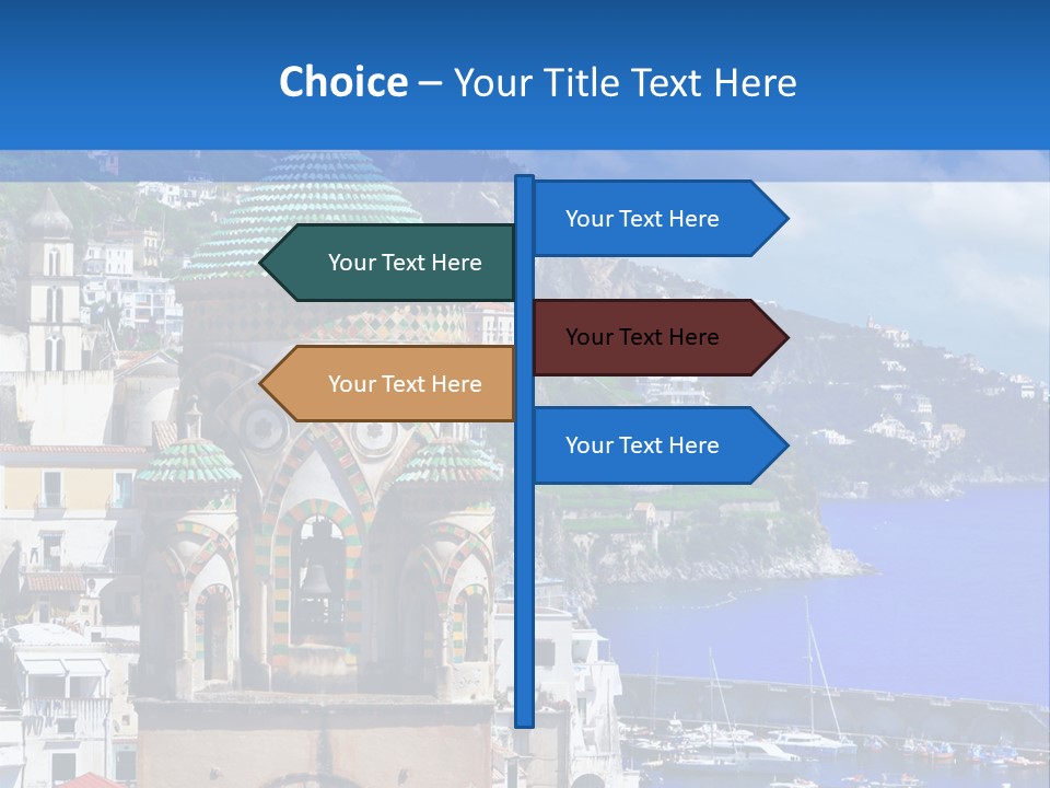 Romance Building Outdoor PowerPoint Template