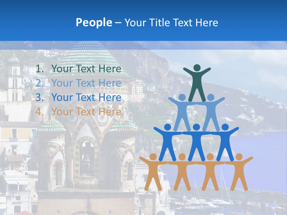 Romance Building Outdoor PowerPoint Template