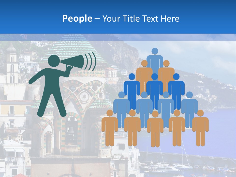 Romance Building Outdoor PowerPoint Template