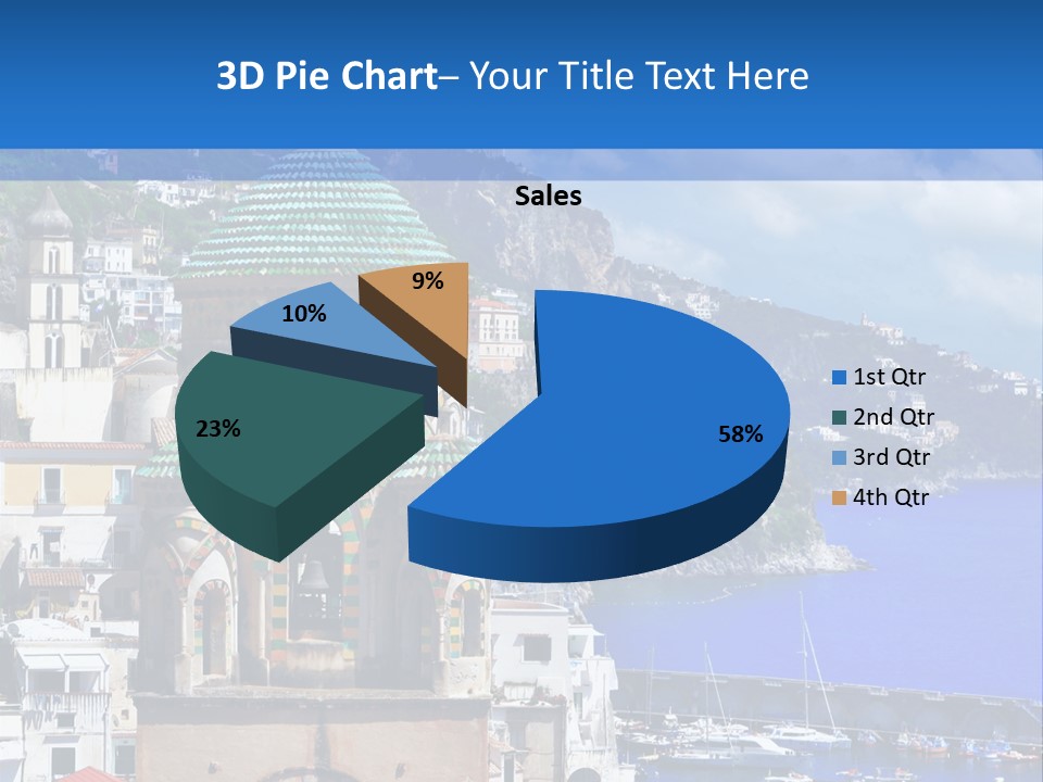 Romance Building Outdoor PowerPoint Template