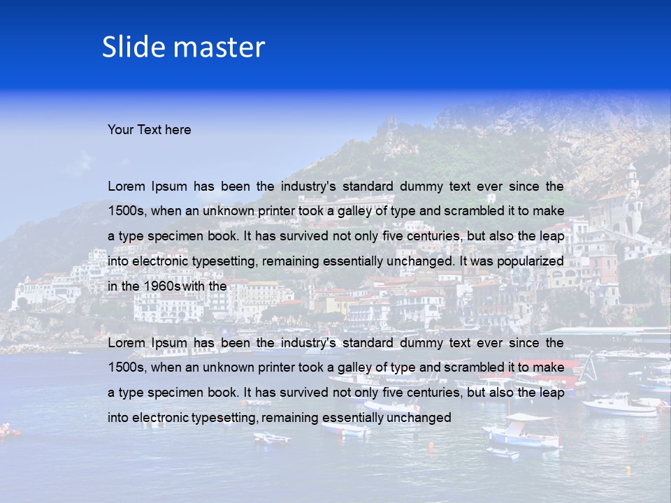 Image Amalfi Europe PowerPoint Template