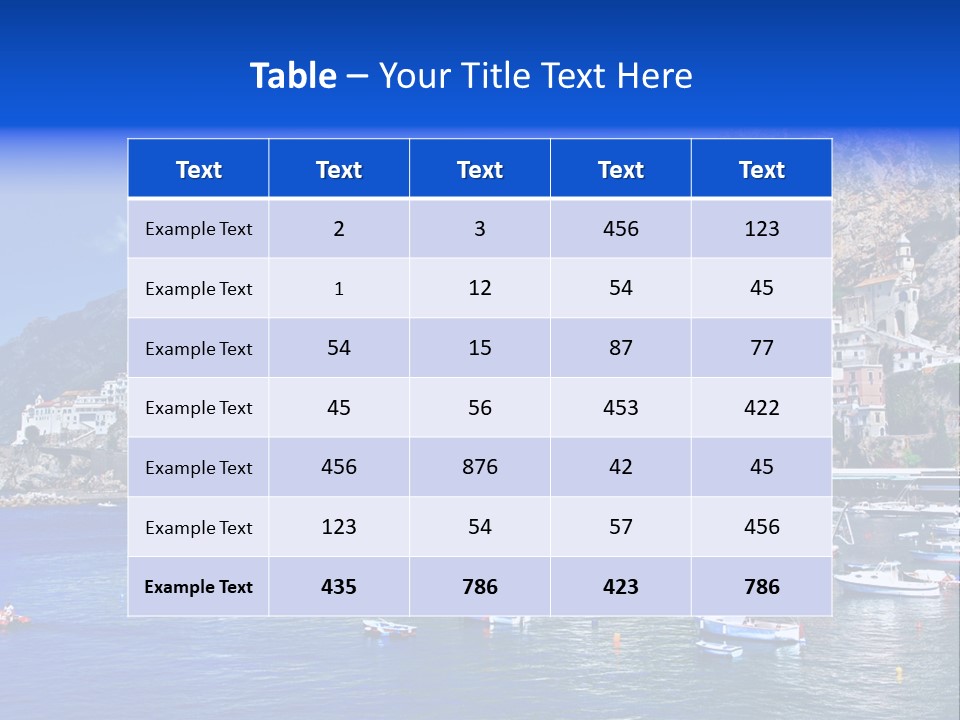 Image Amalfi Europe PowerPoint Template