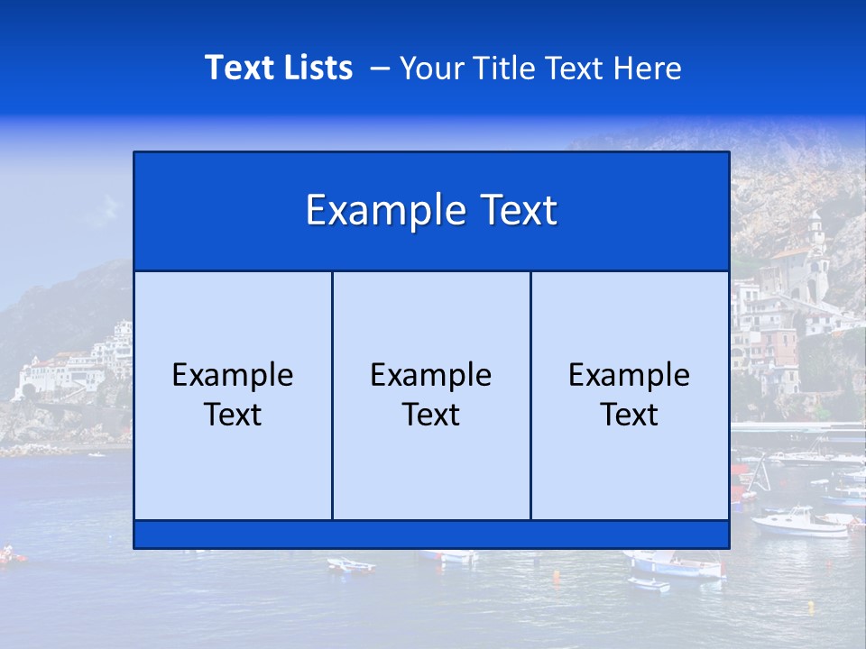 Image Amalfi Europe PowerPoint Template