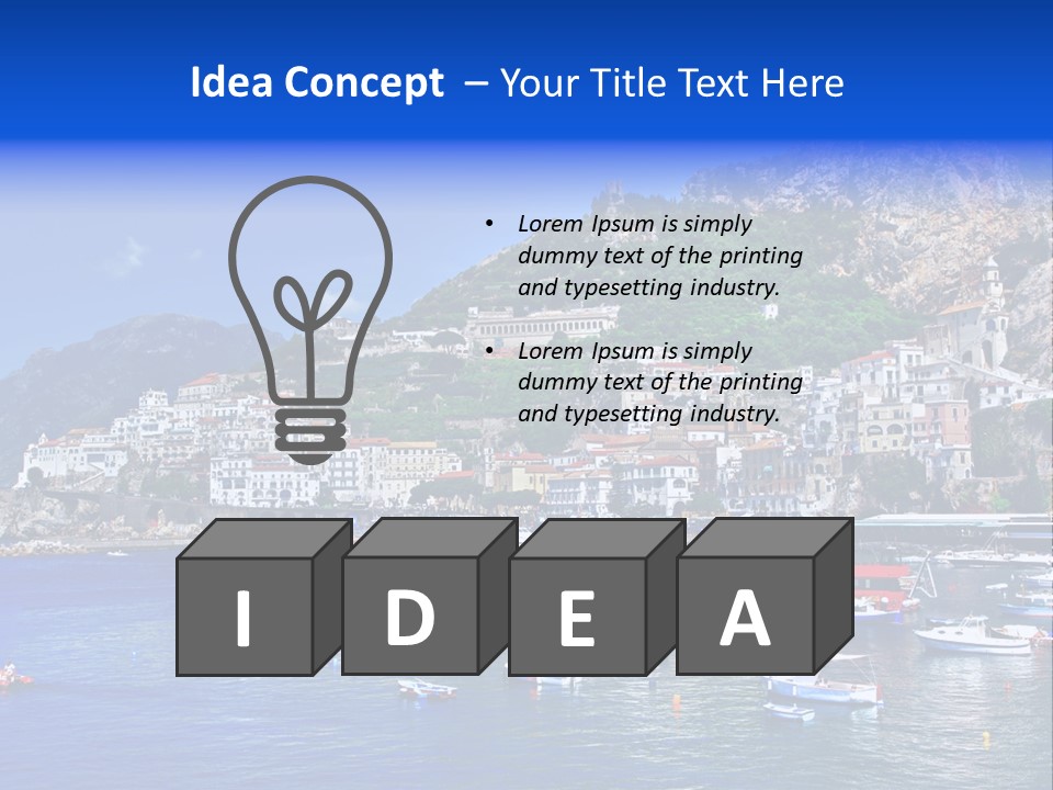 Image Amalfi Europe PowerPoint Template