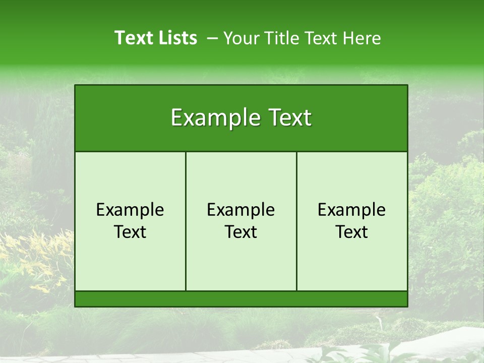 Walkway Public Flower PowerPoint Template