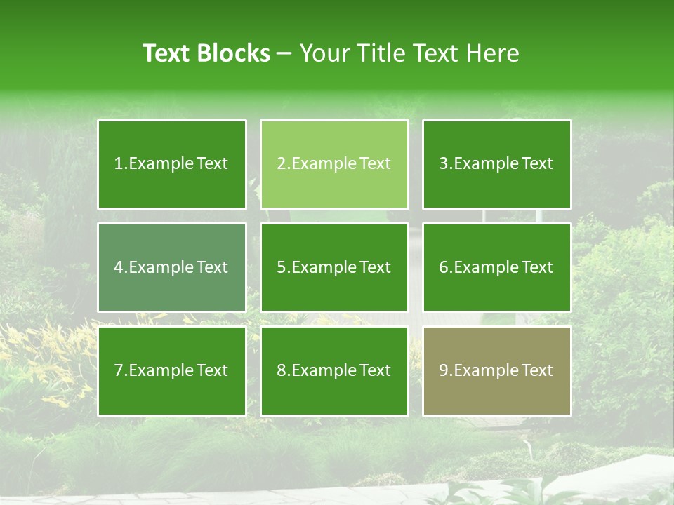 Walkway Public Flower PowerPoint Template