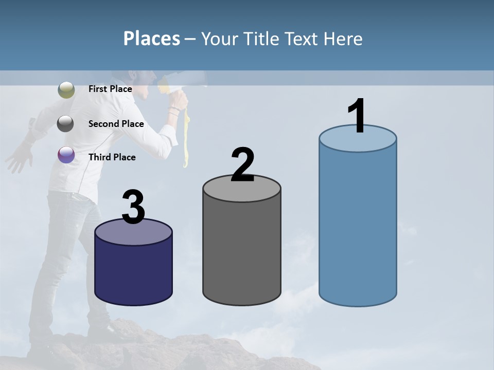 High Voice Businessman PowerPoint Template