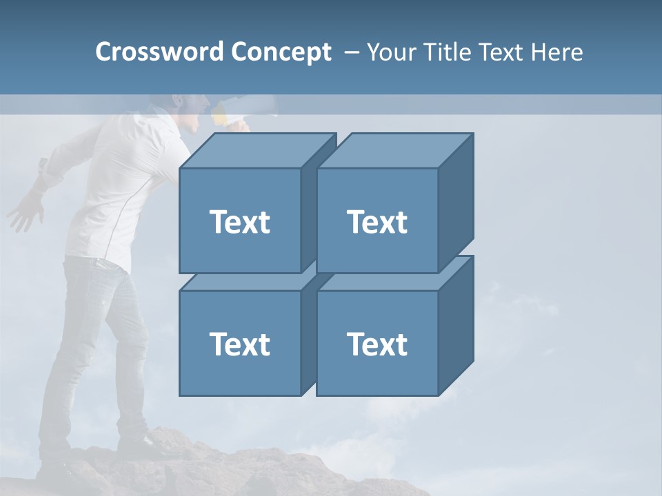 High Voice Businessman PowerPoint Template