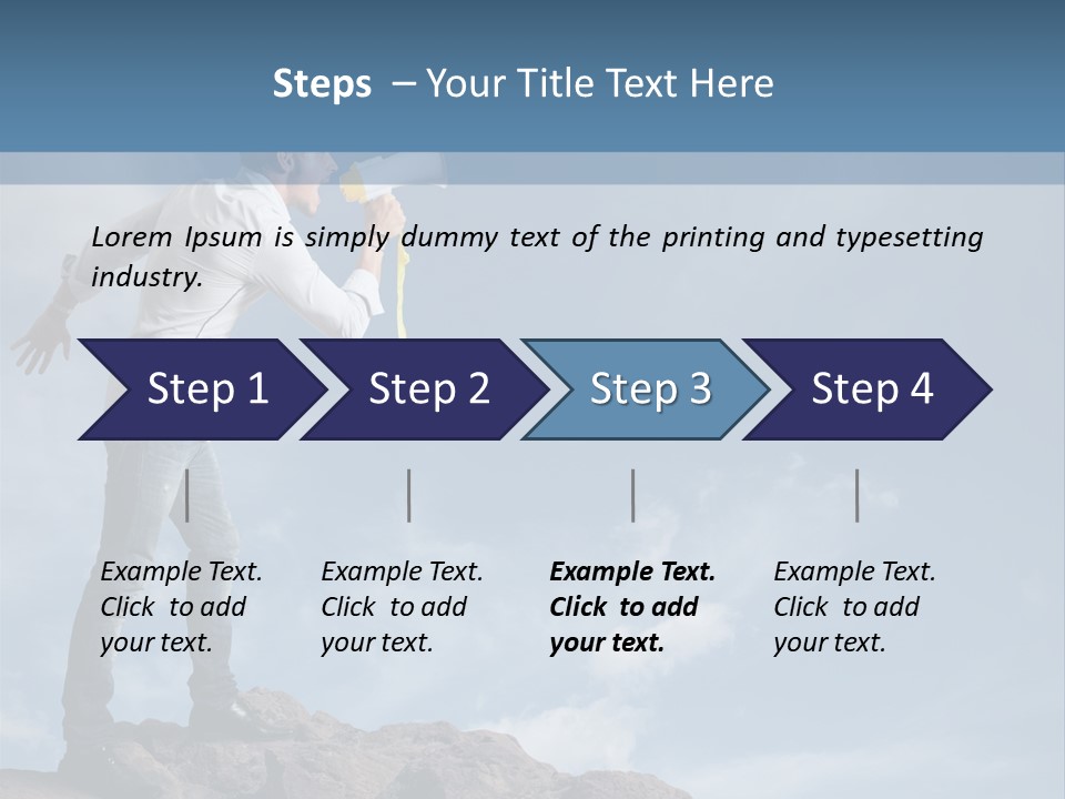 High Voice Businessman PowerPoint Template