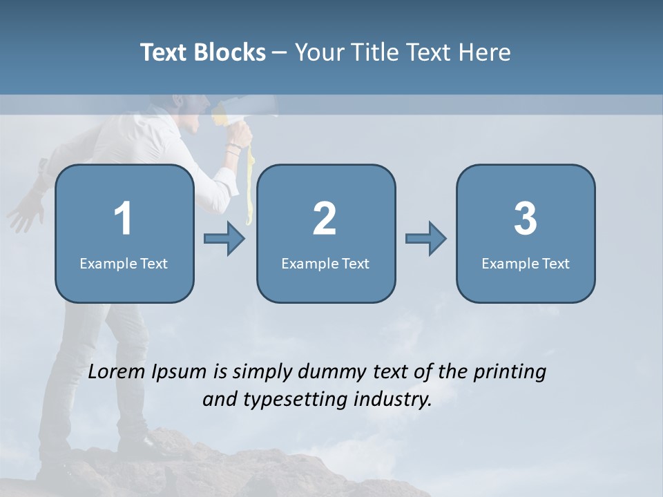 High Voice Businessman PowerPoint Template