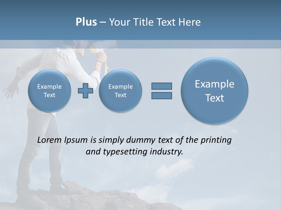 High Voice Businessman PowerPoint Template