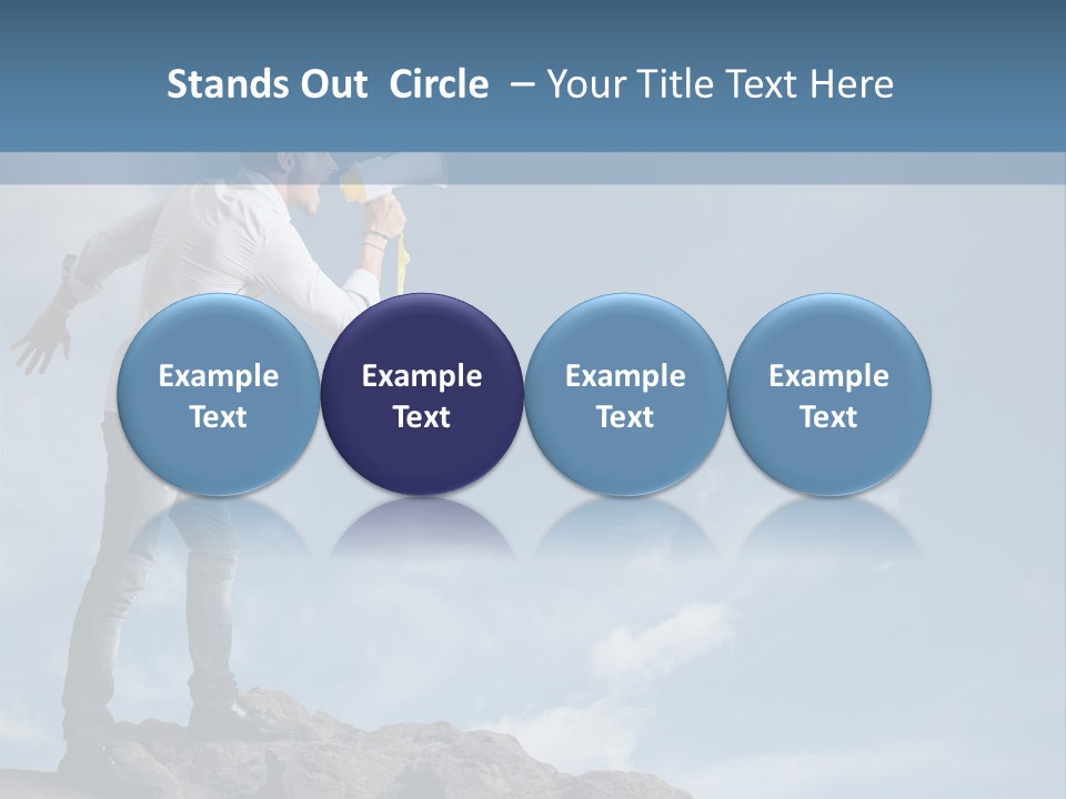 High Voice Businessman PowerPoint Template