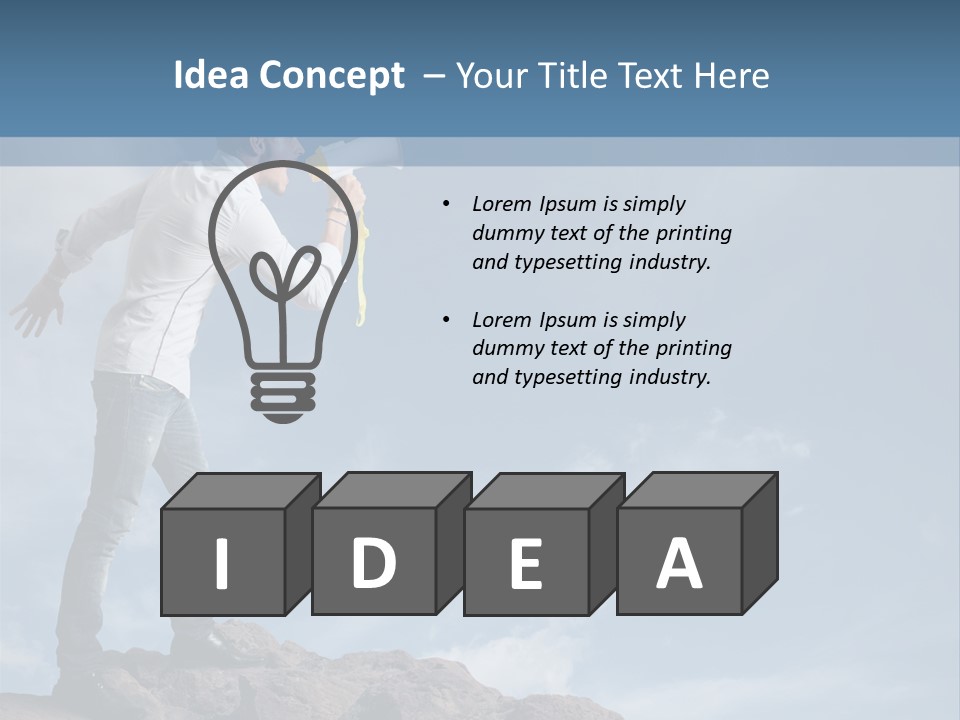 High Voice Businessman PowerPoint Template