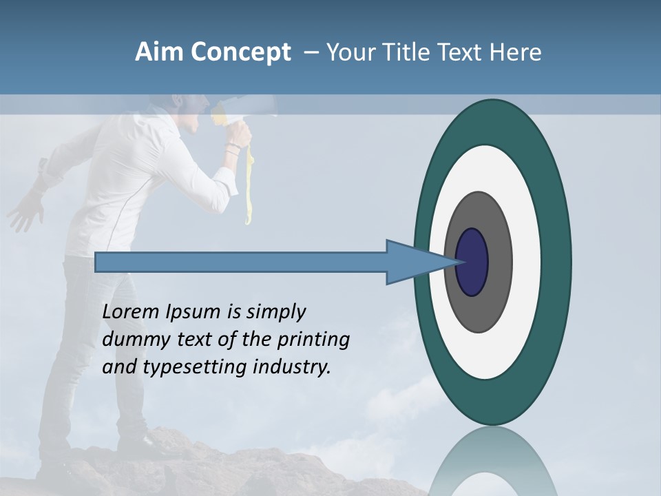 High Voice Businessman PowerPoint Template