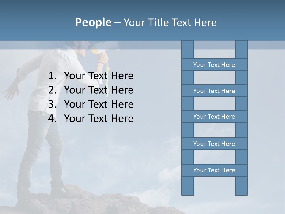 High Voice Businessman PowerPoint Template