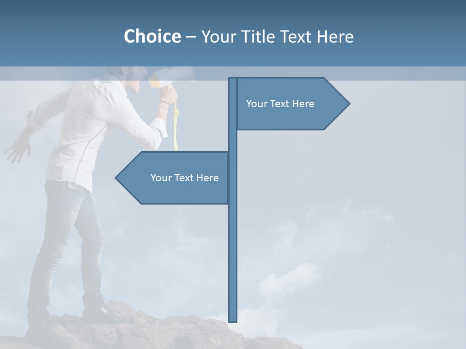 High Voice Businessman PowerPoint Template