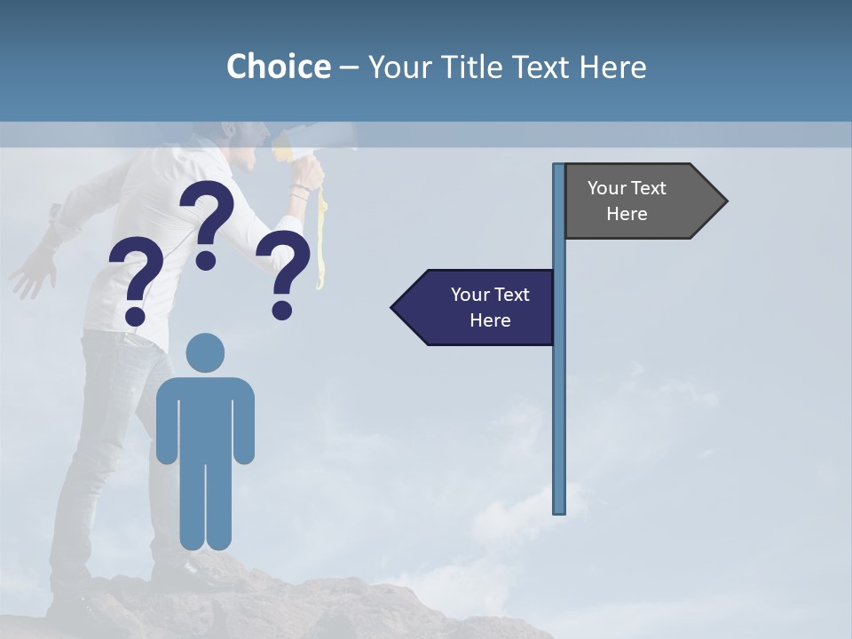 High Voice Businessman PowerPoint Template