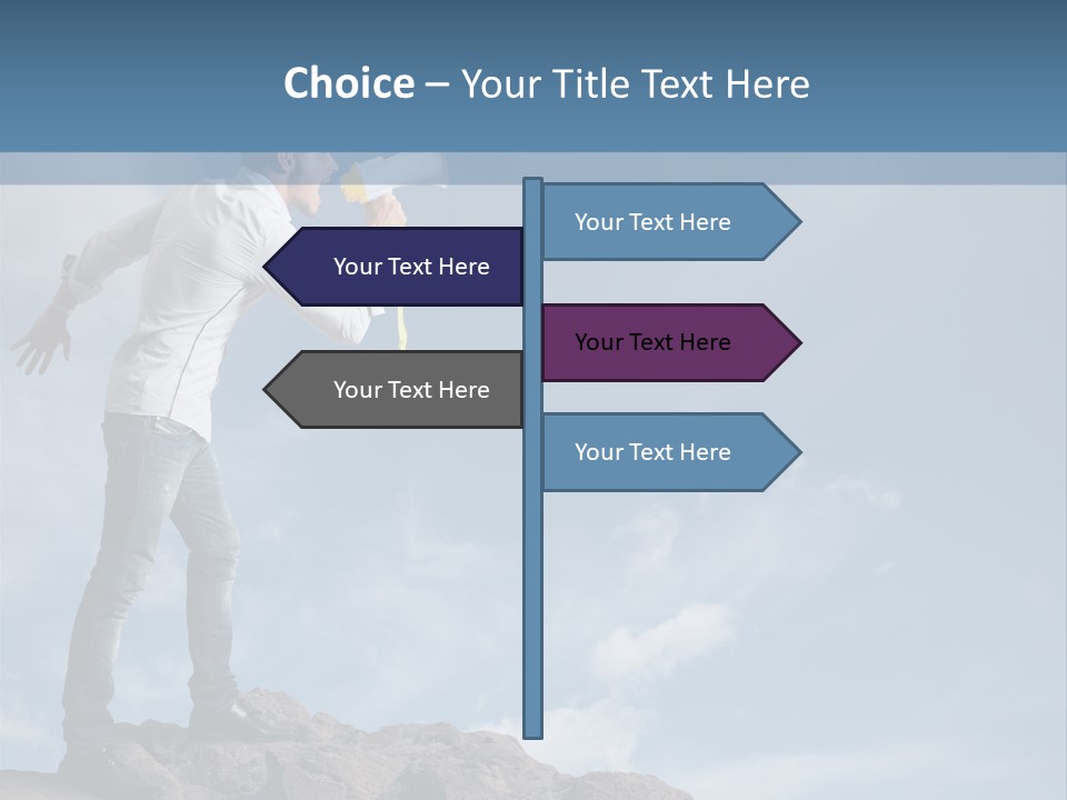 High Voice Businessman PowerPoint Template