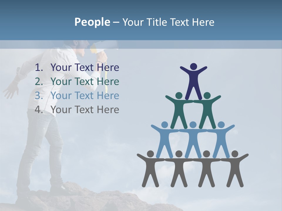 High Voice Businessman PowerPoint Template