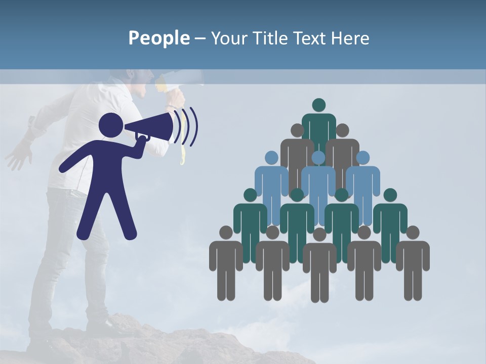 High Voice Businessman PowerPoint Template