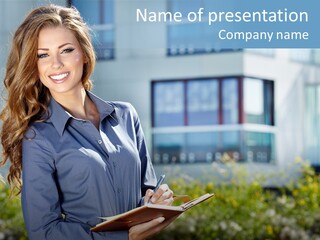 Financing Beautiful Property PowerPoint Template