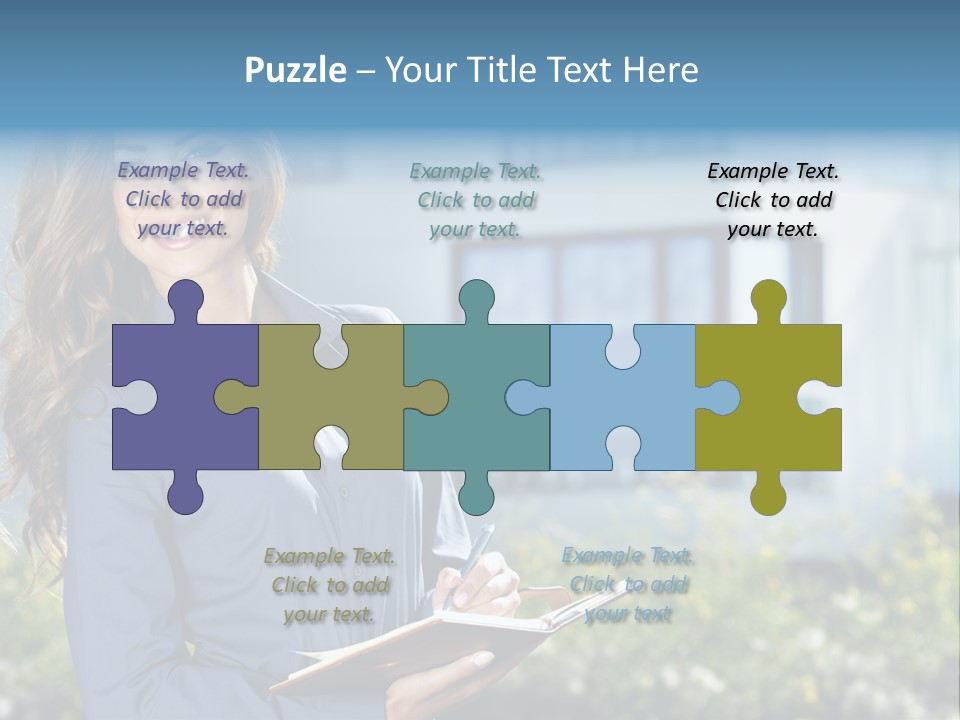 Financing Beautiful Property PowerPoint Template