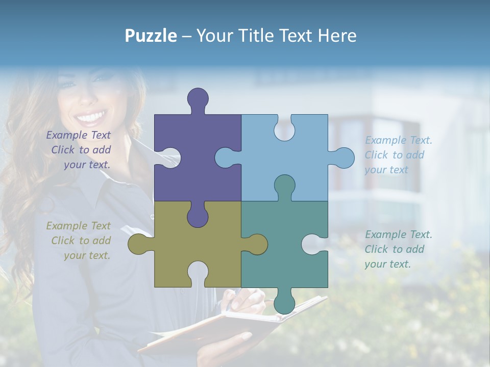 Financing Beautiful Property PowerPoint Template