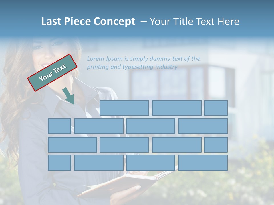 Financing Beautiful Property PowerPoint Template