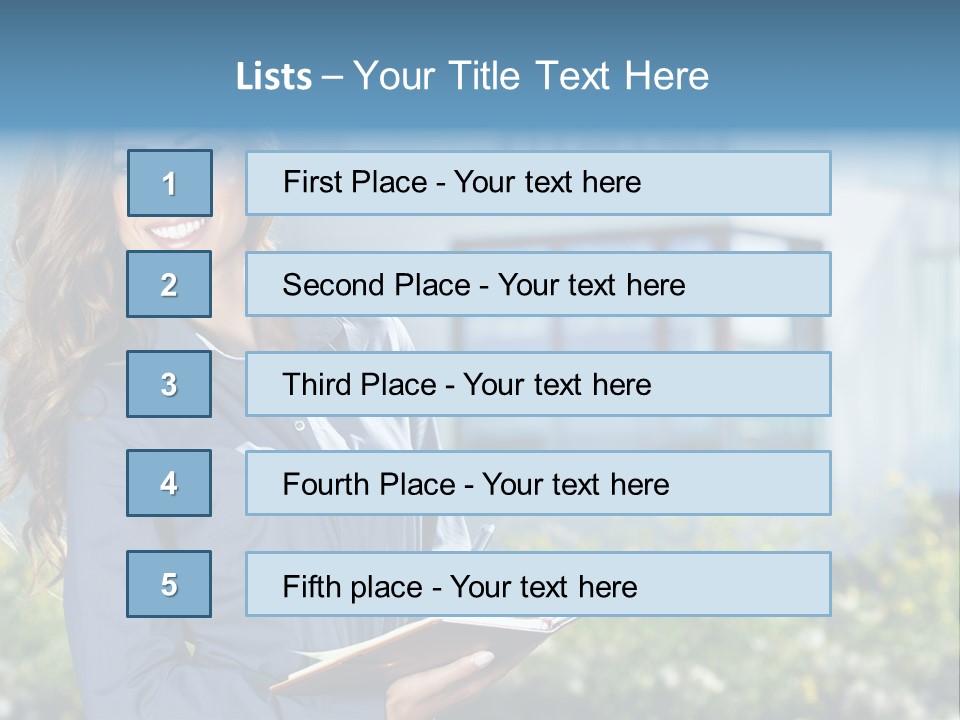 Financing Beautiful Property PowerPoint Template