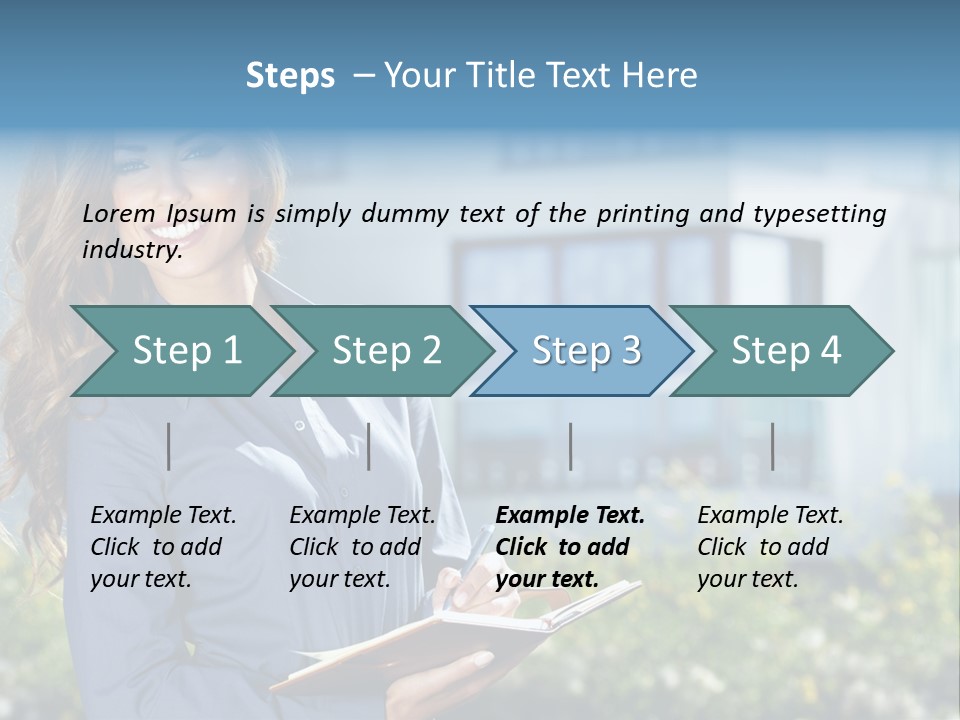 Financing Beautiful Property PowerPoint Template
