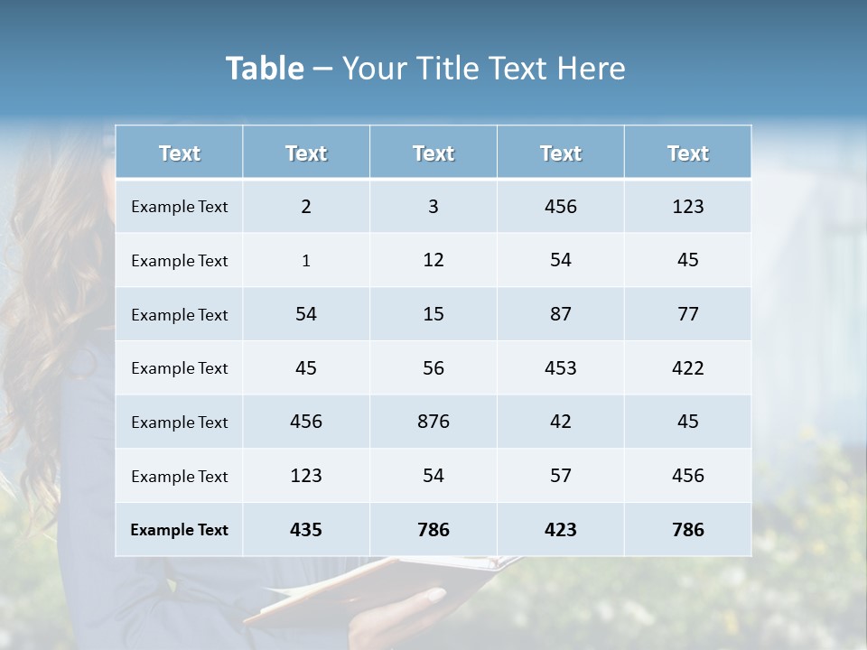 Financing Beautiful Property PowerPoint Template