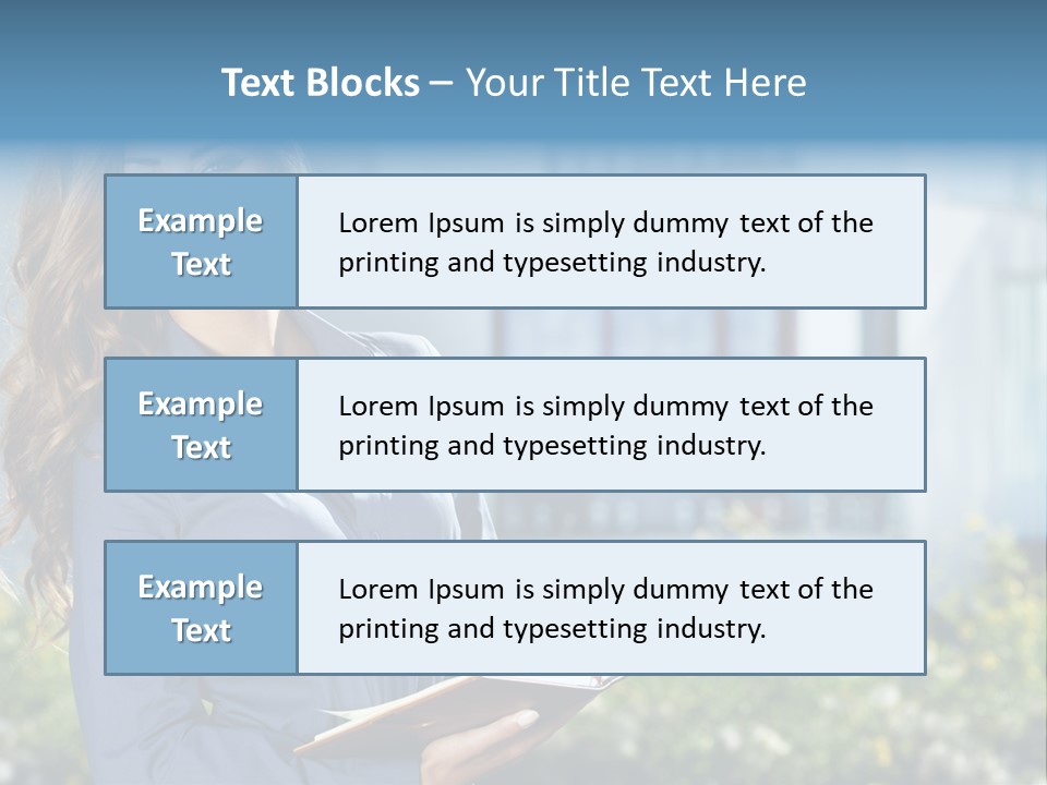 Financing Beautiful Property PowerPoint Template