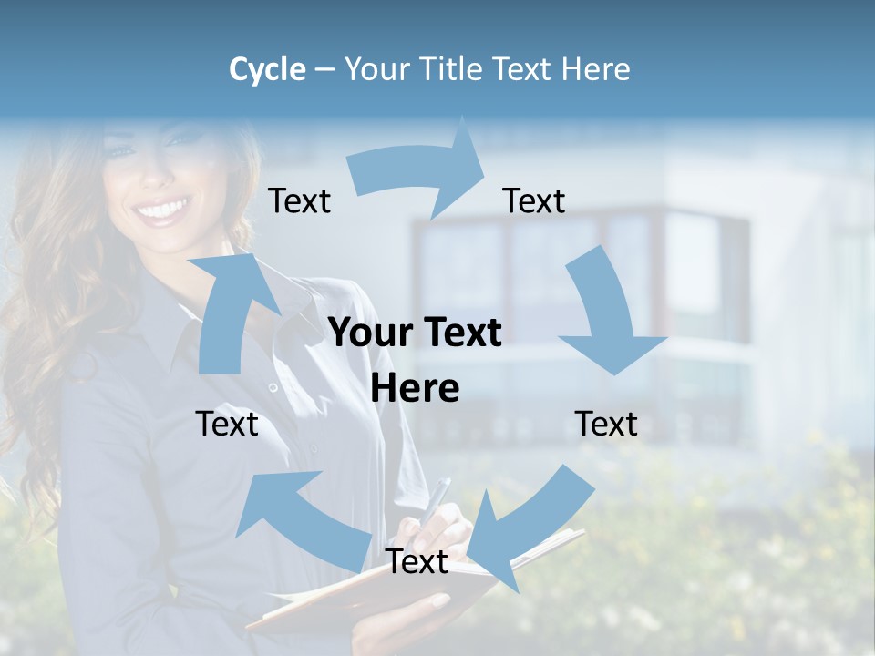 Financing Beautiful Property PowerPoint Template