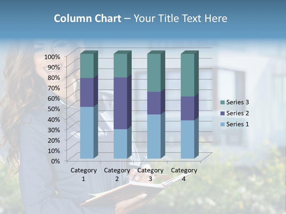 Financing Beautiful Property PowerPoint Template