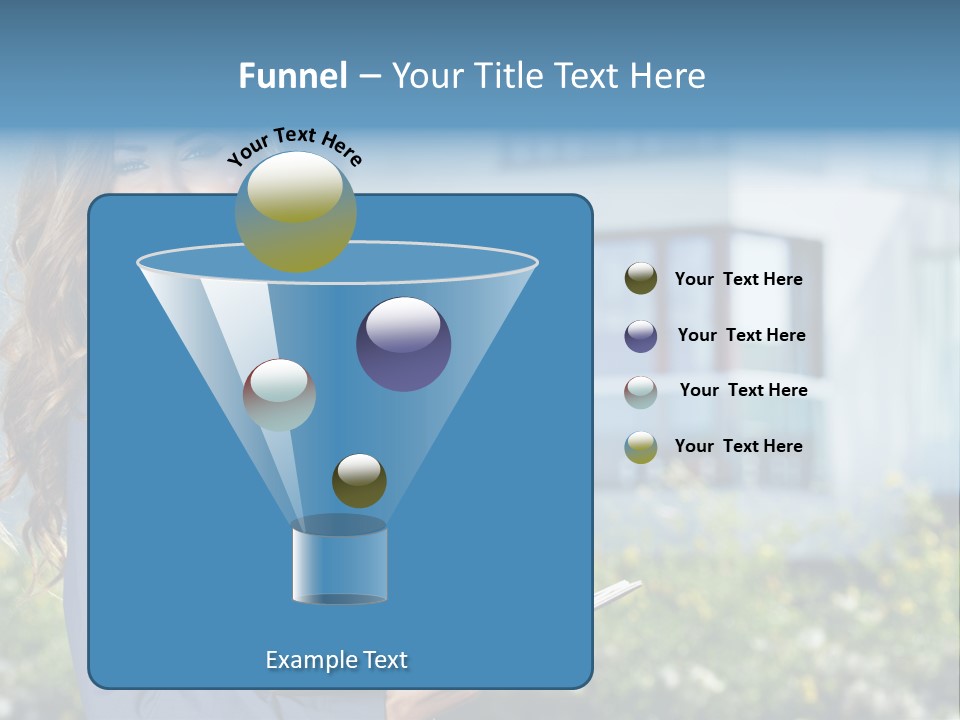 Financing Beautiful Property PowerPoint Template