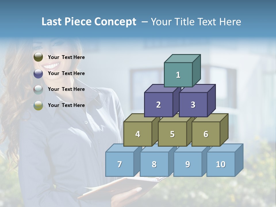 Financing Beautiful Property PowerPoint Template