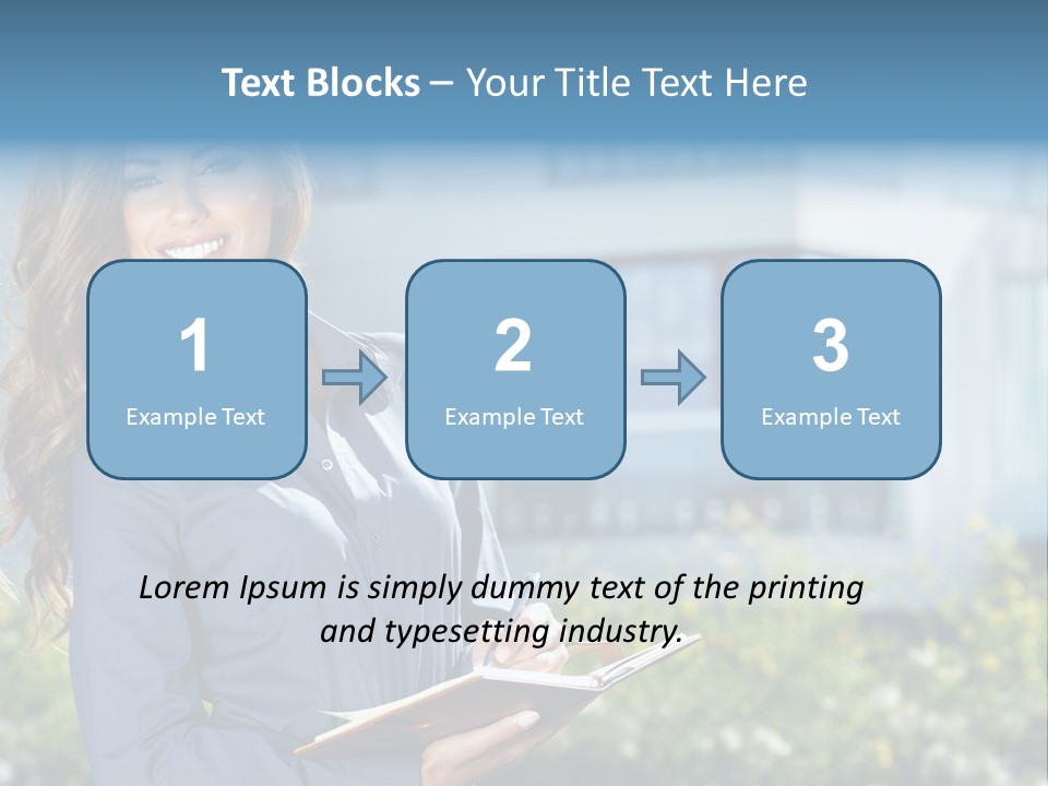 Financing Beautiful Property PowerPoint Template